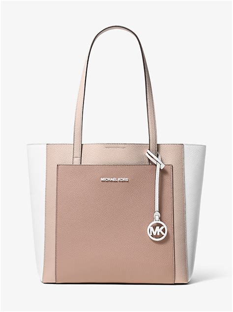 michael kors gemma large tri color pebbled leather tote|Gemma Large Tri.